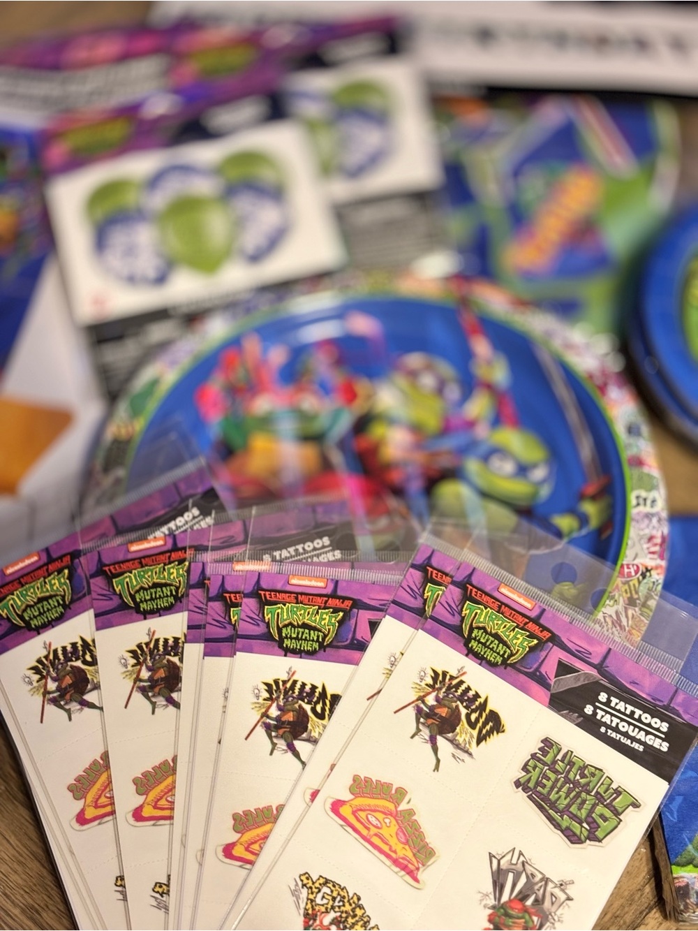 teenage mutant ninja turtles mutant mayhem party set